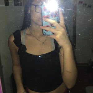black tank top